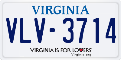 VA license plate VLV3714