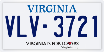 VA license plate VLV3721