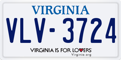 VA license plate VLV3724