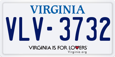 VA license plate VLV3732