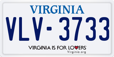 VA license plate VLV3733
