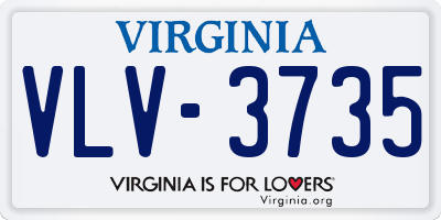 VA license plate VLV3735