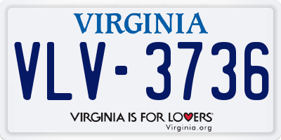 VA license plate VLV3736