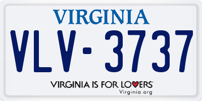 VA license plate VLV3737