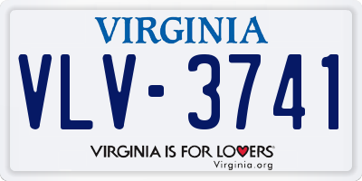 VA license plate VLV3741