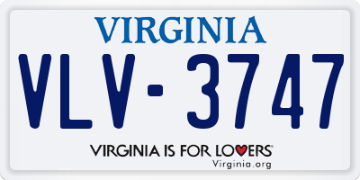 VA license plate VLV3747