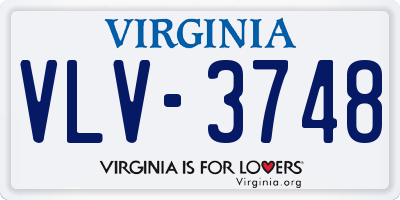 VA license plate VLV3748