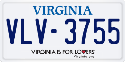 VA license plate VLV3755