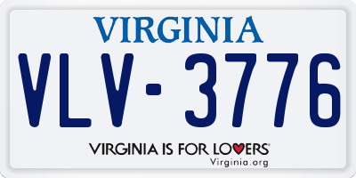VA license plate VLV3776