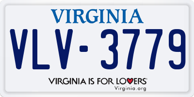 VA license plate VLV3779