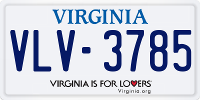 VA license plate VLV3785