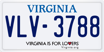 VA license plate VLV3788