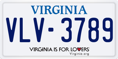 VA license plate VLV3789