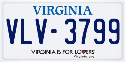 VA license plate VLV3799