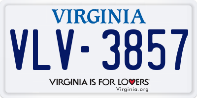 VA license plate VLV3857