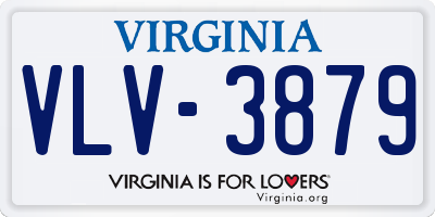 VA license plate VLV3879