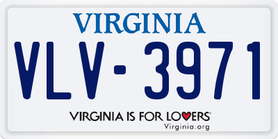 VA license plate VLV3971