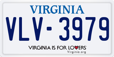 VA license plate VLV3979