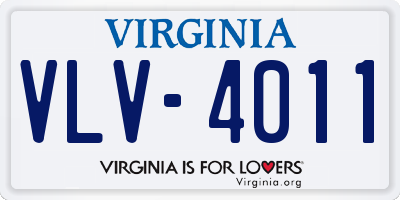 VA license plate VLV4011