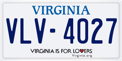 VA license plate VLV4027