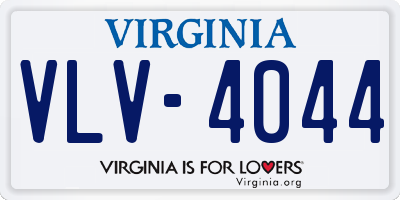 VA license plate VLV4044