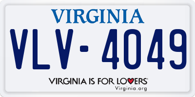 VA license plate VLV4049
