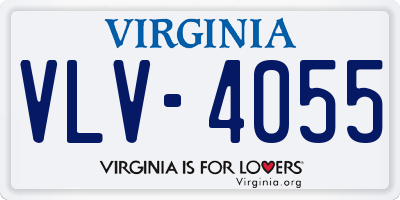 VA license plate VLV4055