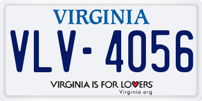 VA license plate VLV4056