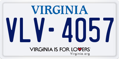 VA license plate VLV4057