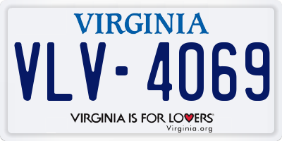 VA license plate VLV4069