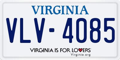 VA license plate VLV4085