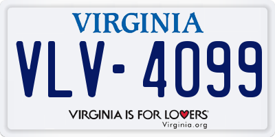 VA license plate VLV4099