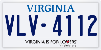 VA license plate VLV4112