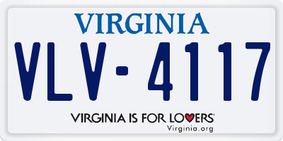 VA license plate VLV4117