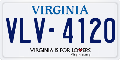 VA license plate VLV4120