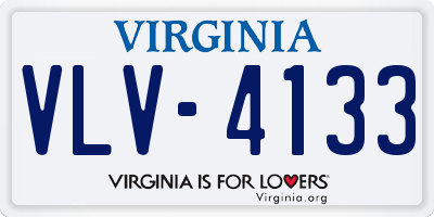 VA license plate VLV4133