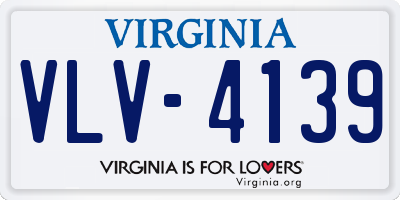 VA license plate VLV4139