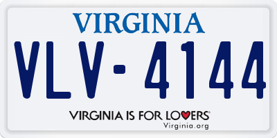 VA license plate VLV4144