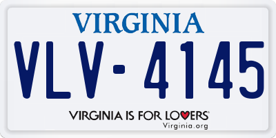 VA license plate VLV4145