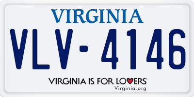 VA license plate VLV4146