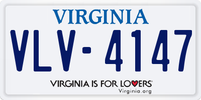 VA license plate VLV4147