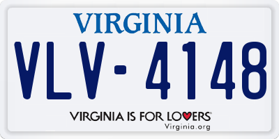 VA license plate VLV4148