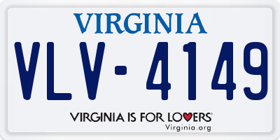 VA license plate VLV4149