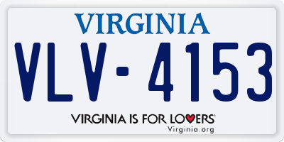 VA license plate VLV4153