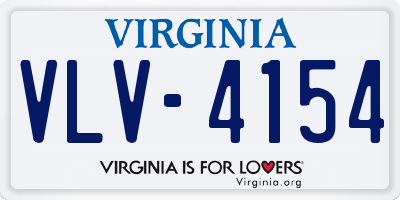 VA license plate VLV4154