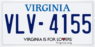 VA license plate VLV4155