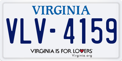 VA license plate VLV4159