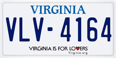 VA license plate VLV4164