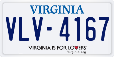 VA license plate VLV4167