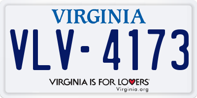 VA license plate VLV4173